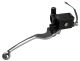 Front Brake Master Cylinder 1/2' with Aluminium-Lever silver, Clamp with Mirror-Thread (RH-Thread) and Brake Light Switch