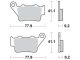 LUCAS Brake Pads, Rear, 1 Pair (TT600: compare with Drawing! Alternative see 11114) (Vehicle Type Approval), fits Brembo Caliper