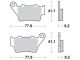 TRW Brake Pads, Rear, 1 Pair (TT600: compare with Drawing! Alternative see 11114) (Vehicle Type Approval), fits Brembo Caliper