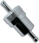 Fuel Filter, fits 8mm fuel line, aluminium (screwed), with sinter/bronce filter element