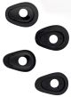 Adapter for ( Mini-) Front Indicators, 1 pair (ISY-2), black plastic