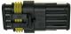 AMP Superseal 1,5 Series, 4-way connector housing-set, waterproof (IEC 529 / DIN 40050 IP67), without connectors