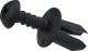 Quick Fastening Expanding Rivet, black, reusable, screwable, 1 piece (7mm shaft-/12mm outer diameter)