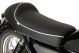 KEDO Seat 'Classic Racer', black with white piping, incl. front brackets