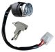 CaféRacer Main Switch, small size, diam.38mm/length 50mm, 4-way plug + connectors and layout