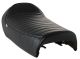 KEDO Seat 'Classic Racer', black with ribbed seat cover and black piping, incl. front brackets