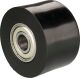 Chain Roller (End Stop), Black, outer Diam. 38mm, Hole 8mm, Width 24mm