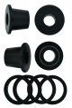 KEDO Top Yoke Bushings (Massive) for Handlebar Clamp, Black Plastic, Set of 4