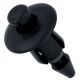 Plastic Expanding Rivet, Black, reusable, 1 piece (for 6mm hole / 12mm outer diameter)