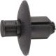 Plastic Expanding Rivet, Black, Reusable, 1 Piece (7mm Shaft, 17m Outer Diameter)