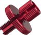 M8x1.25 Adjusting Screw incl. Nut for Brake or Clutch Control Cable, 1 Piece, Red Anodized (OEM Quality, suitable for cables with max 9mm outer diameter)