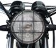 Headlight Grill 'Xcountry', black coated, suitable for headlight diameters max. 180mm (overall external diameter!)