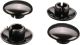 M8 Cover Cap Set, plastic black, for handlebar bracket screws, 4 pieces