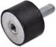 Rubber Buffer Diameter 20mm, Heigth 20mm, M6x18mm Male / M6 Female Thread