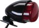 Mini-Taillight 'TEXAS' (E-marked), Black Housing (incl. Bracket)