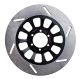 Replica Brake Disc, OEM look, slottet, front, RH, 1 piece with Vehicle Type Approval for e.g. XJ750