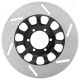 Replica Brake Disc, slottet, rear/right,  1 piece (Technical Component Report) Special Offer / Blowout