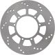 Replica Brake disc, punched, rear RH (Vehicle Type Approval, 3-hole-pattern instead OEM 4-hole-pattern, slots similar)