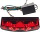LED-Taillight MT-Style, red lens, 'E'-approved, without licence plate lighting