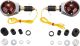 Bar End Indicator Set, Chrome Plated, 1 Pair, Black Lens, 'E'-Marked (Bulb: BAY9S 12V/21W Halogen, Spare Part see Item 41066)