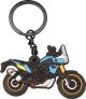 YAMAHA 'Ténéré 700 Rally' Key Ring, black metal ring and PVC material, perfect for any Ténéré rider or fan.