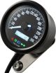 Daytona 'Velona' Speedometer 260km/h, dim. 60x45 mm, black (km/h,km total+day, volt, clock, white LED-illumination + LC-display, e-approved)