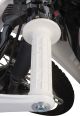 Handlebar Grips Stilmotor 'Waffle Pattern', white, New Old Stock, for 22mm handlebars, closed ends, 125mm long, 60mm end diameter, left/right, 1 pair