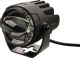 LED Fog Light 12V, dim. approx. 55x70mm, matt black aluminum housing, e-approved, 1 pc. incl. bracket
