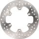 Brembo Oro Brake Disc, front left, cast stainless steel, 5mm thick, rigid (Vehicle Type Approval for 3TB 90-95)