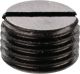 Cover Cap/Plug for Brake Pad Sliding Pins, M10x1.0 fine thread, 6mm thick, black galvanised, 1 piece
