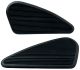 Classic Tank Pad, 1 Pair, Kidney-Shaped, Black, Self-Adhesive