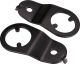 Replica Indicator Bracket, rear, black, 1 pair, OEM reference # 1E6-83369-00 + 1E6-83368-00