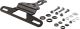 Mini-License Plate Bracket for 'Euro-Size' License Plates, stainless steel, black + mounting material (-></picture> strut item 50095+50096/50097 optionally)