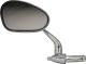 Bar End Mirror (Oval), LH, Chrome Plated