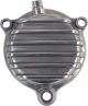 'ViRace' Oil Filter Cover with Cooling Fins, Aluminium polished