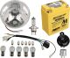 Add-On Kit H4 for Item 50544 12V Conversion, includes all bulbs, closed AGM battery, flasher relay, horn, headlight and adapter wiring loom