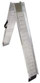 Aluminium Loading Ramp, Foldable, Length 228cm, Width 16.5cm, 180kg Load (Measurement Folded: 117x16.5x10cm, Lockable, Transport Handle)