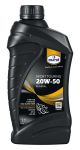 1l Eurol 20W50 4-stroke Mineral-based Motorcycle Engine Oil, additives against wear, deposits and oxidation (meets the specifications API SG, JASO MA2)
