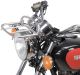 Front Luggage Rack, stainless steel, with brackets and mounting material, luggage area approx. 23x15cm, mounting only with accessory headlight brakets