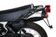 Mini Luggage Rack, stainless steel black, complete with brackets, luggage area approx. 23x15cm, only suitable for the long German seat (-'79 and '80-)