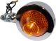 Indicator 'Bullet', Pointy Lens, 1 Piece, 'E'-marked, Stem with M10-Thread (Bulb: BA15s 12V/10W, 12V/21W see Item 41114)