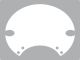 White Start Number Plate Sticker, 1 piece, suitable for SixDays start number plate PrestonPetty, item 60405W/G, 60406W/G or 60407W/G