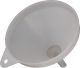 Wide-Neck Fuell Funnel with Removable Strainer (funnel opening approx. 20 cm), spout dia. 20 mm, white polyethylene