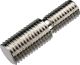 Double-threaded Setscrew M8x1.25 to M10x1.25, zinc-coated steel, outer thread length 18mm (for repairing the upper shock absorber mount)
