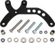 Stainless Steel Bracket for Daytona 'Mechanica Mini' or 'Velona' Meters, black, incl. bushingsfor relocation of main switch