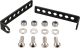 Indicator Mounting Kit Stainless Steel Black, universal, fits for various license plate brackets, for LED indicators with 8mm thread