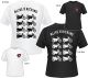 T-Shirt 'XT500 Model Summary', colour: black or white, print: back white, front red/white 160g bio cotton, 100% cotton