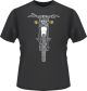 T-Shirt 'XT500 Frontal', dark grey, size M, 2-colour print, 100% cotton