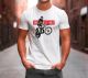 T-Shirt »onekickonly« , white, Size S - XXXL, 2-color print, regular fit, 100% cotton