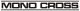 Decal 'MONO CROSS' Black, 272x31mm, design following the coloured models of Yamaha, 1 piece